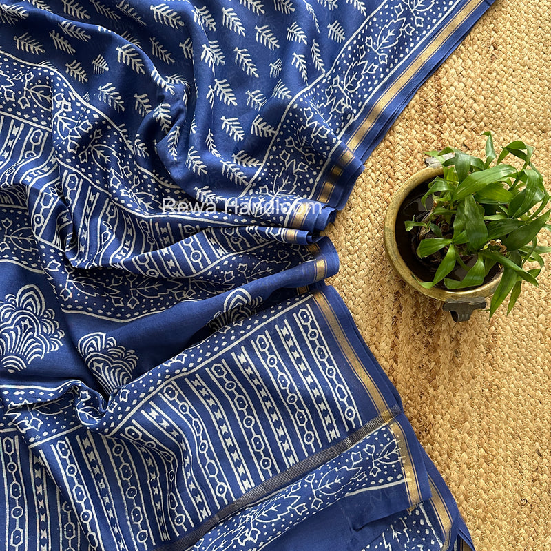  Chanderi Silk Printed Saree