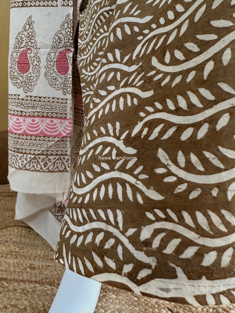 Indigo Bagh Print Suit