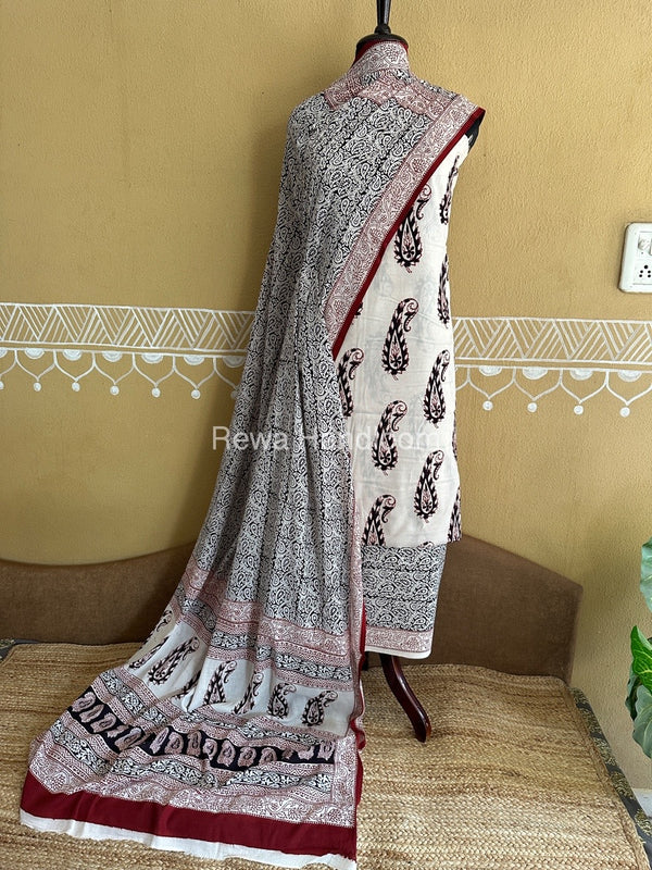  Bagh Print Cotton Suit