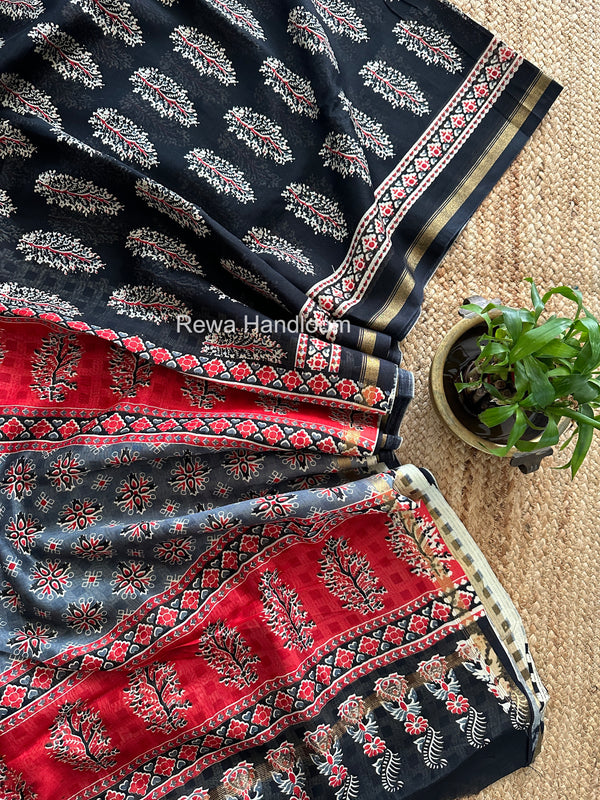  Chanderi Silk Printed Saree