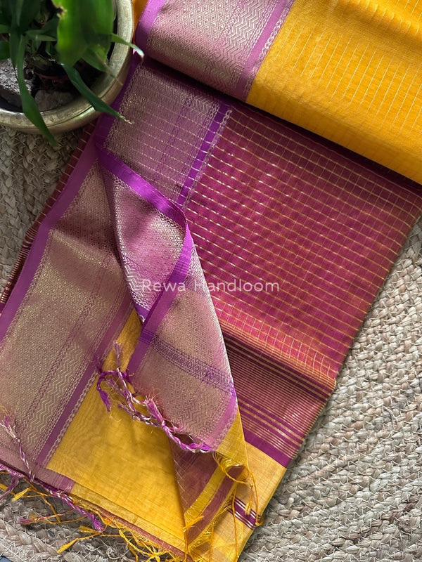 Maheshwari Zari Linning Saree