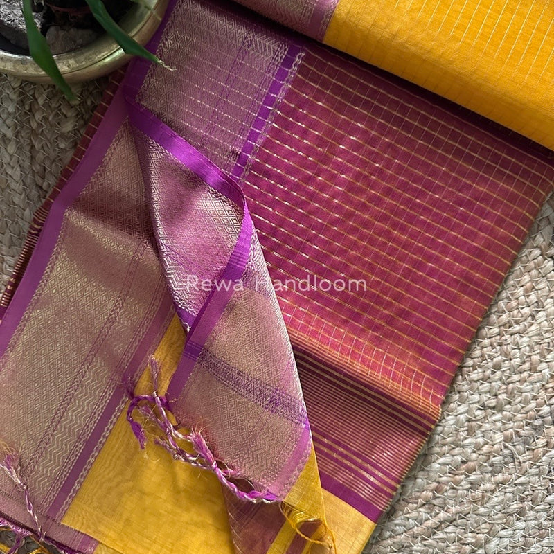 Maheshwari Zari Linning Saree