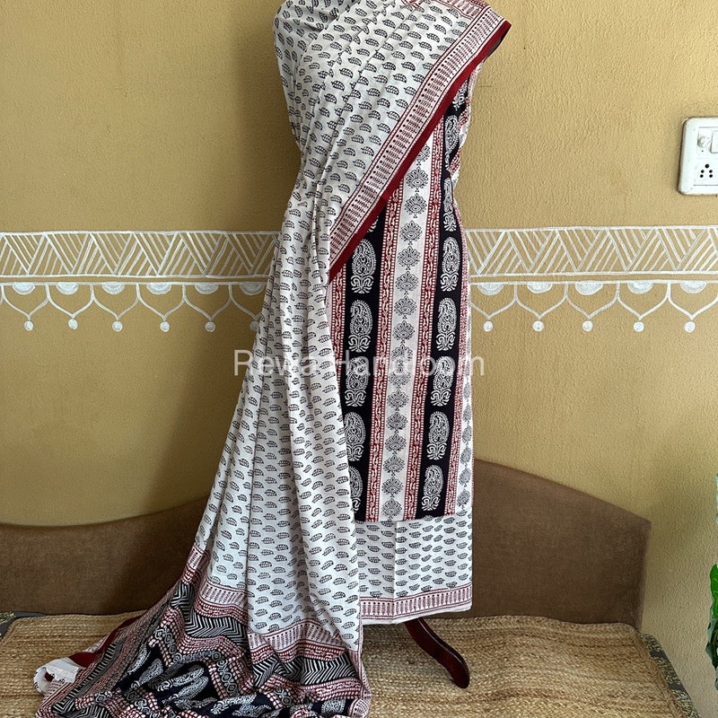 Bagh Print Cotton Suit