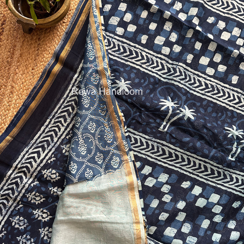  Chanderi Silk Printed Saree