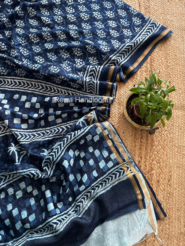  Chanderi Silk Printed Saree