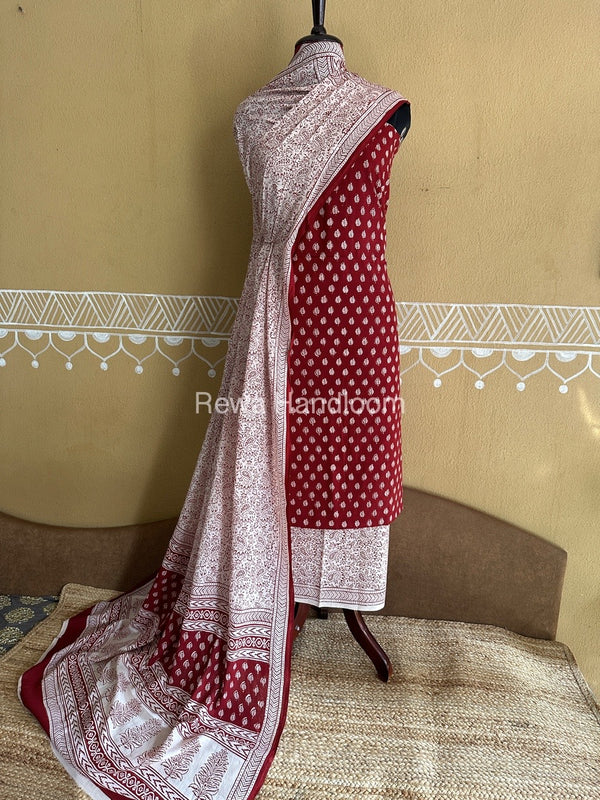  Bagh Print Cotton Suit