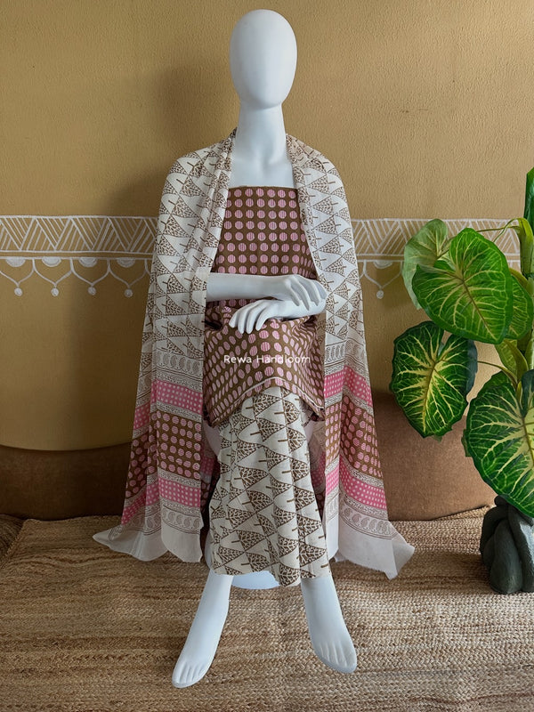 Indigo Bagh Print Suit