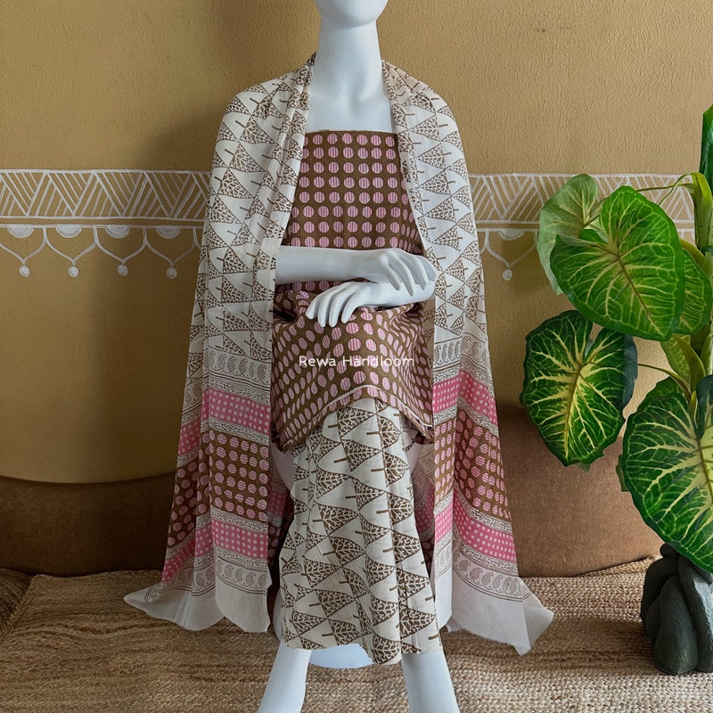 Indigo Bagh Print Suit