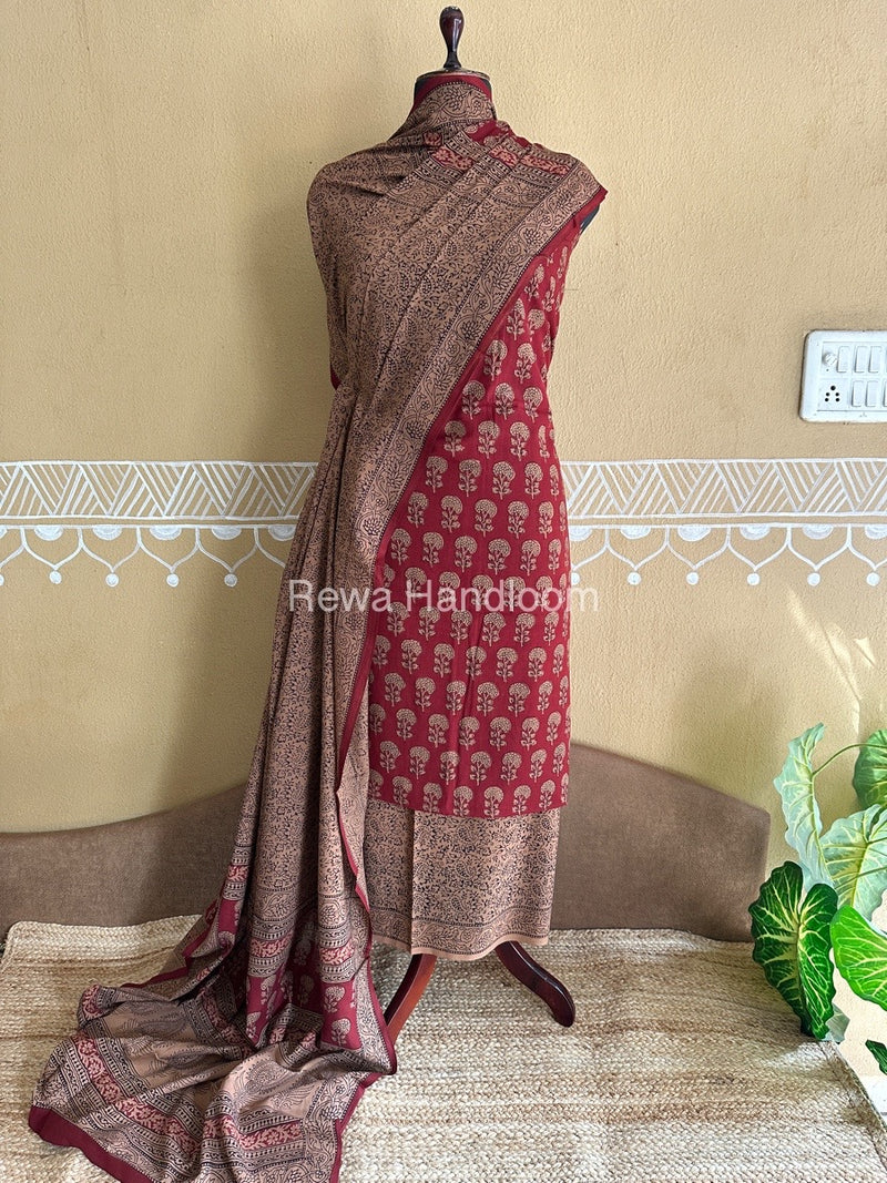  Bagh Print Cotton Suit