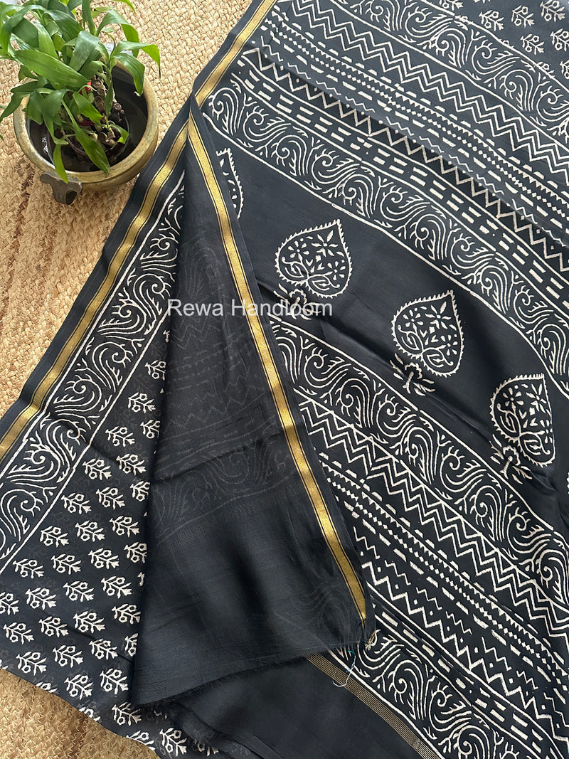  Chanderi Silk Printed Saree