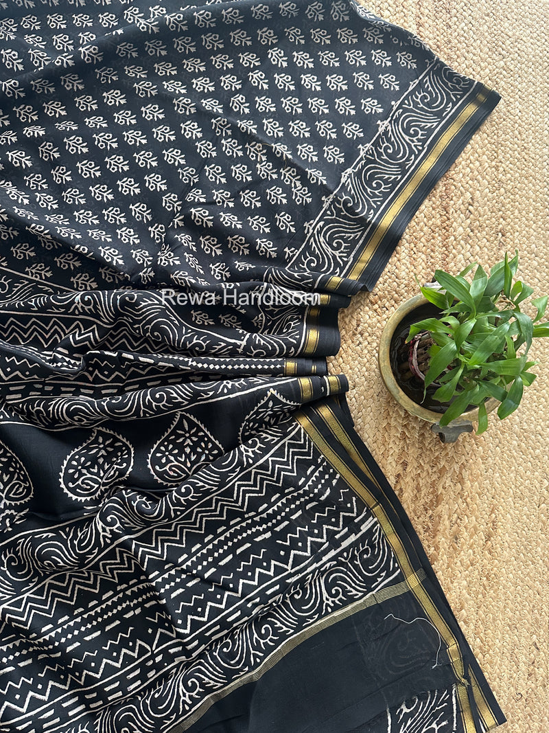  Chanderi Silk Printed Saree