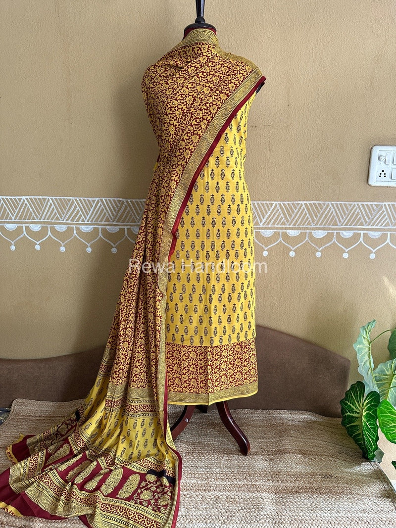  Bagh Print Cotton Suit