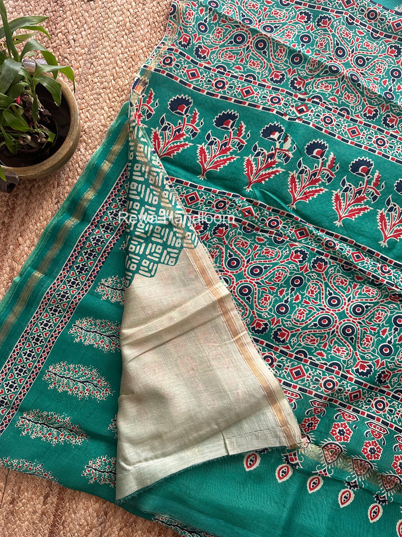  Chanderi Silk Printed Saree