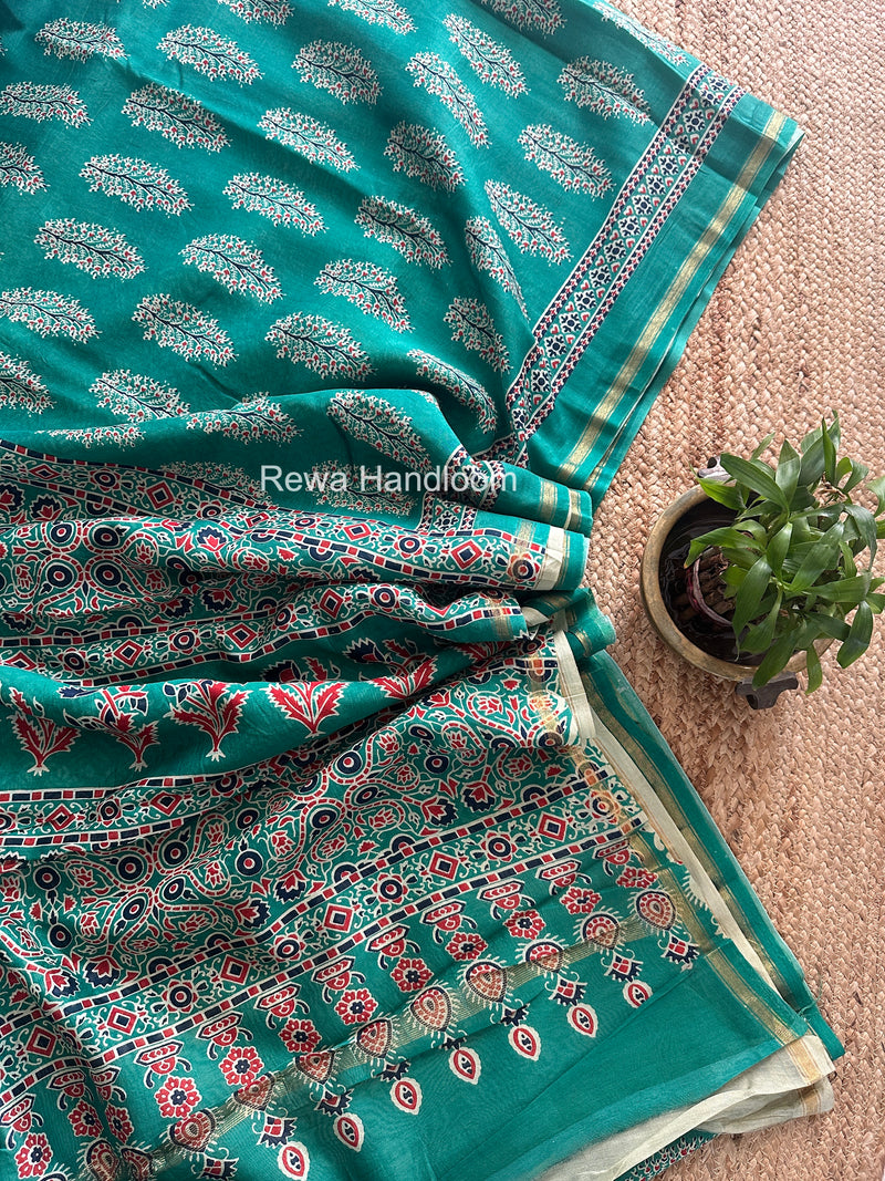  Chanderi Silk Printed Saree
