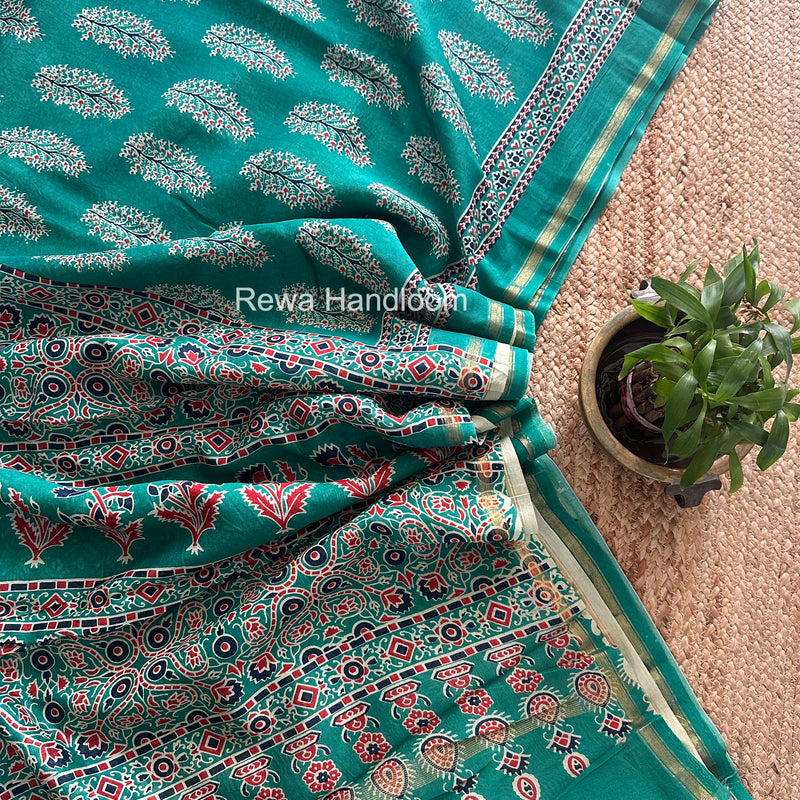  Chanderi Silk Printed Saree