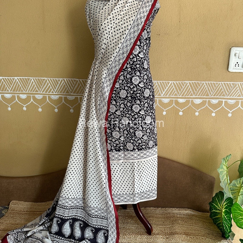  Bagh Print Cotton Suit