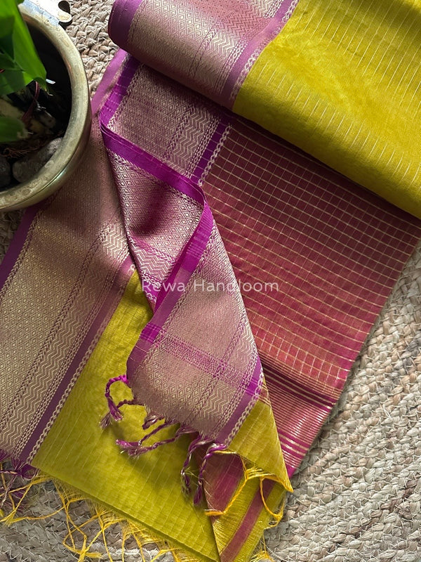 Maheshwari Zari Linning Saree