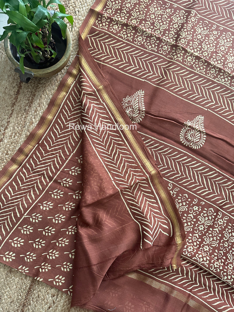  Chanderi Silk Printed Saree