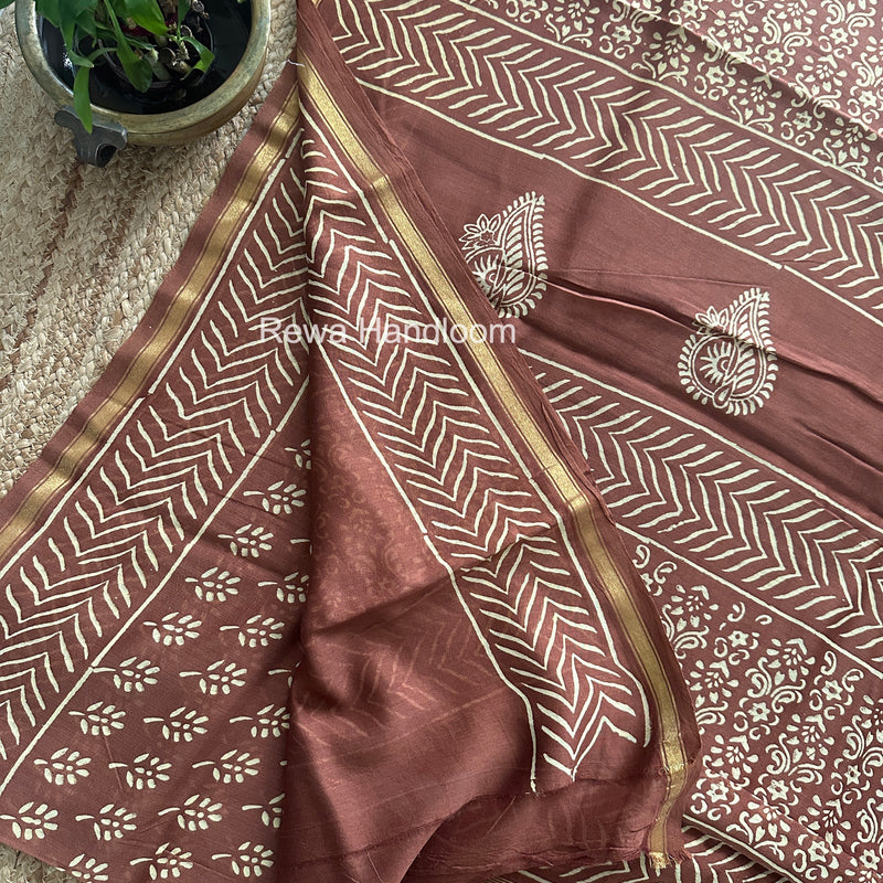  Chanderi Silk Printed Saree