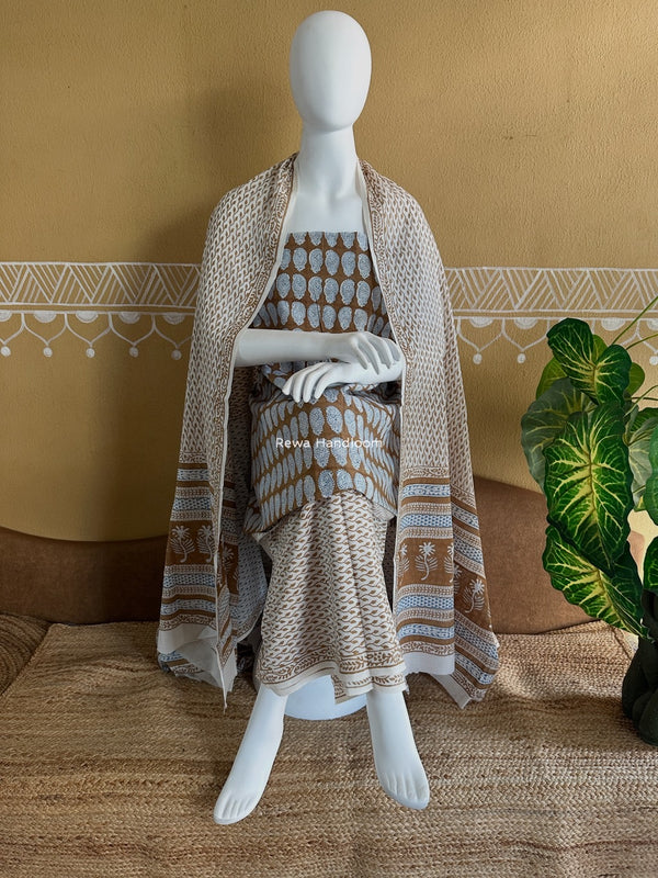 Indigo Bagh Print Suit