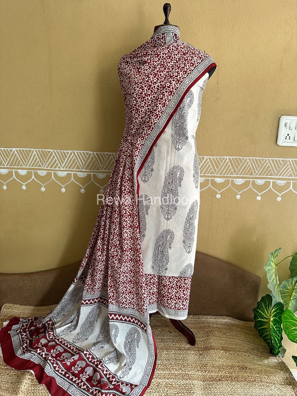  Bagh Print Cotton Suit