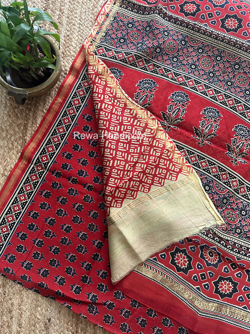  Chanderi Silk Printed Saree