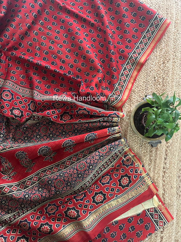  Chanderi Silk Printed Saree