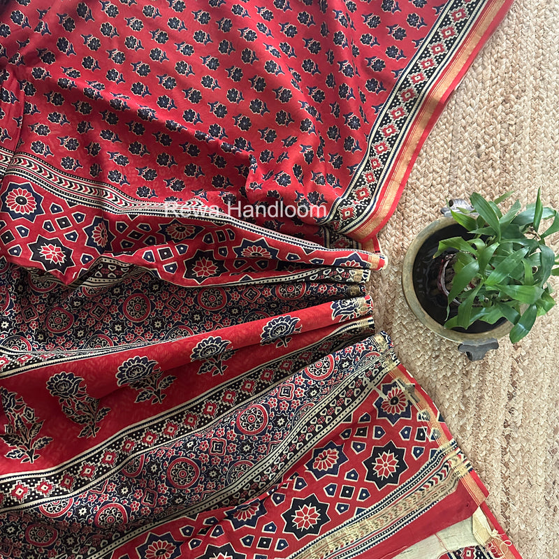  Chanderi Silk Printed Saree