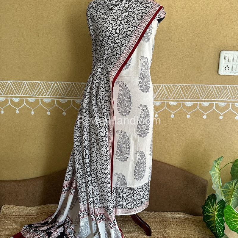 Bagh Print Cotton Suit