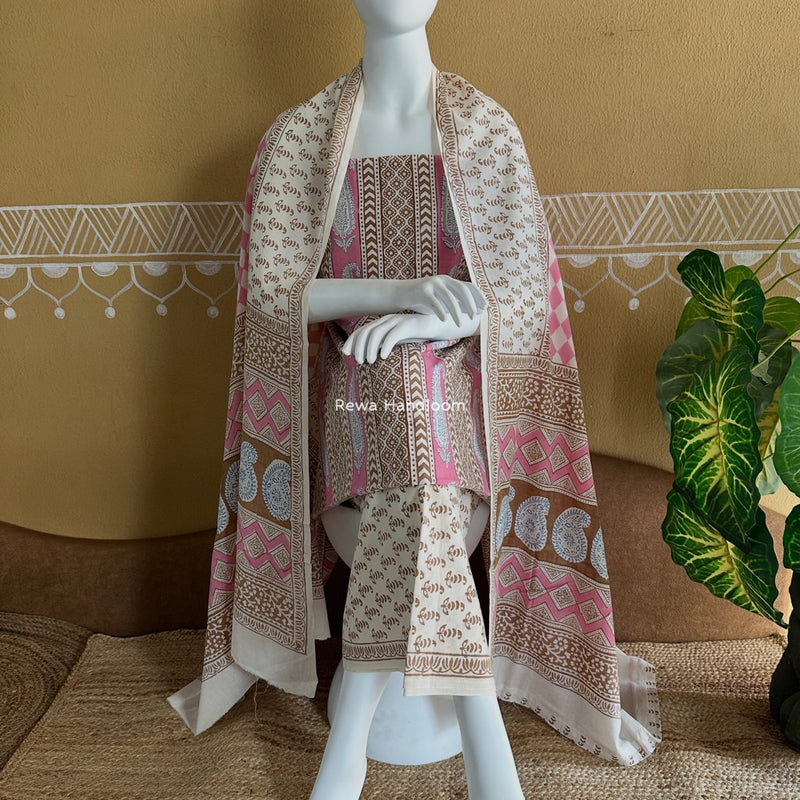 Indigo Bagh Print Suit