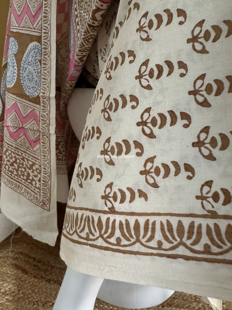 Indigo Bagh Print Suit
