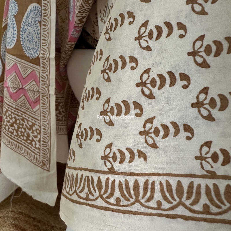 Indigo Bagh Print Suit
