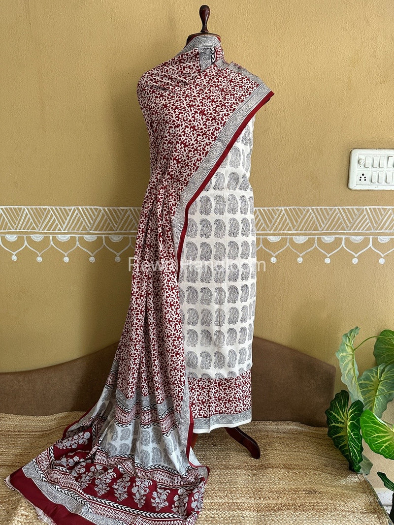  Bagh Print Cotton Suit