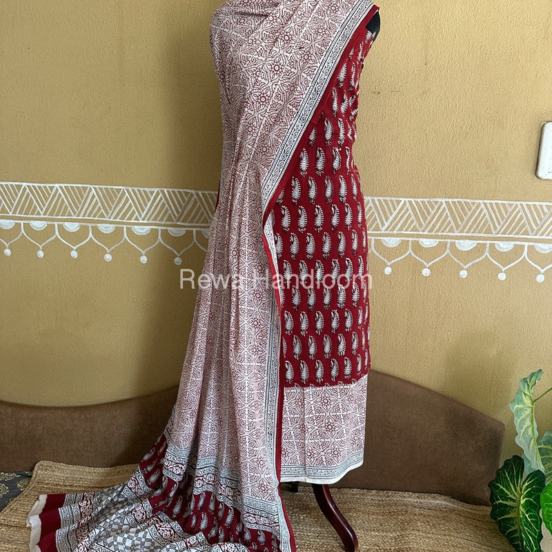  Bagh Print Cotton Suit