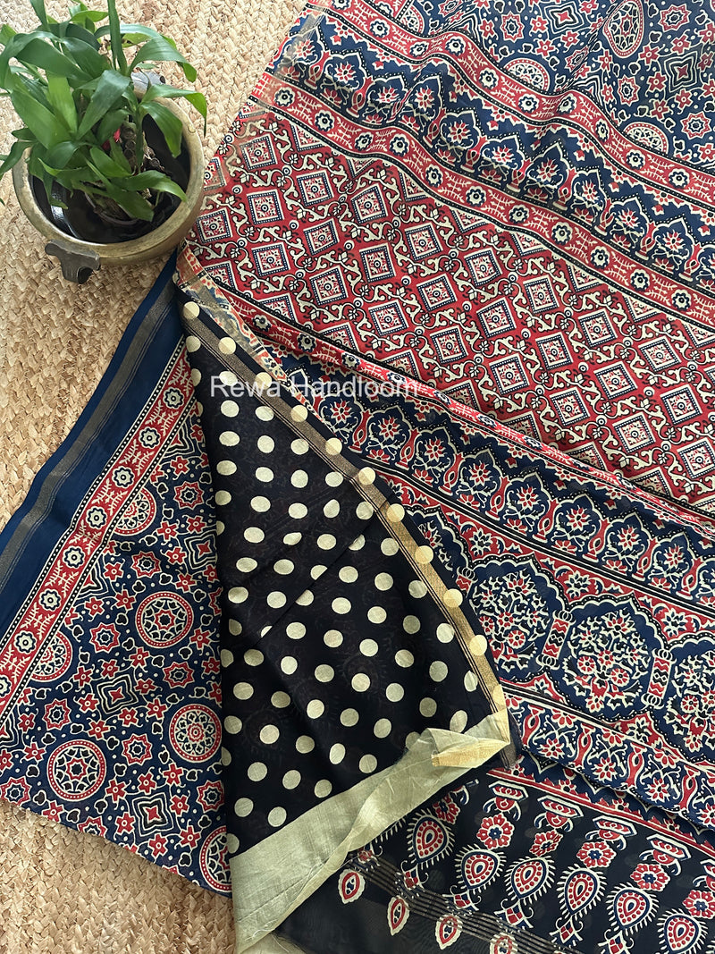  Chanderi Silk Printed Saree