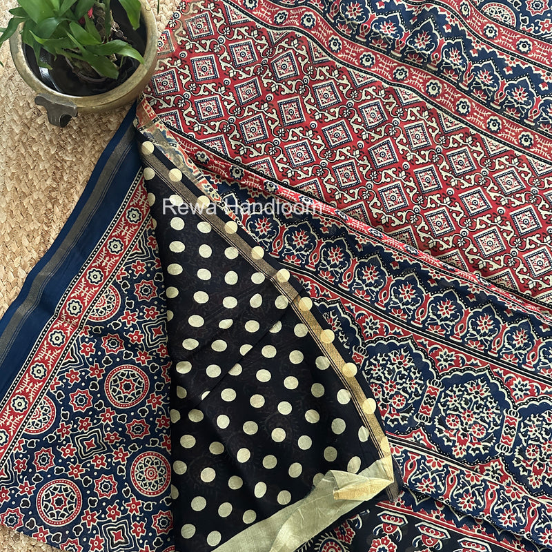  Chanderi Silk Printed Saree