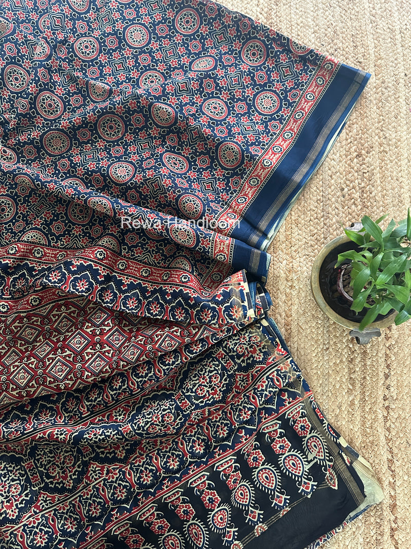  Chanderi Silk Printed Saree