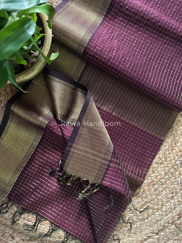 Maheshwari Zari Checks Saree