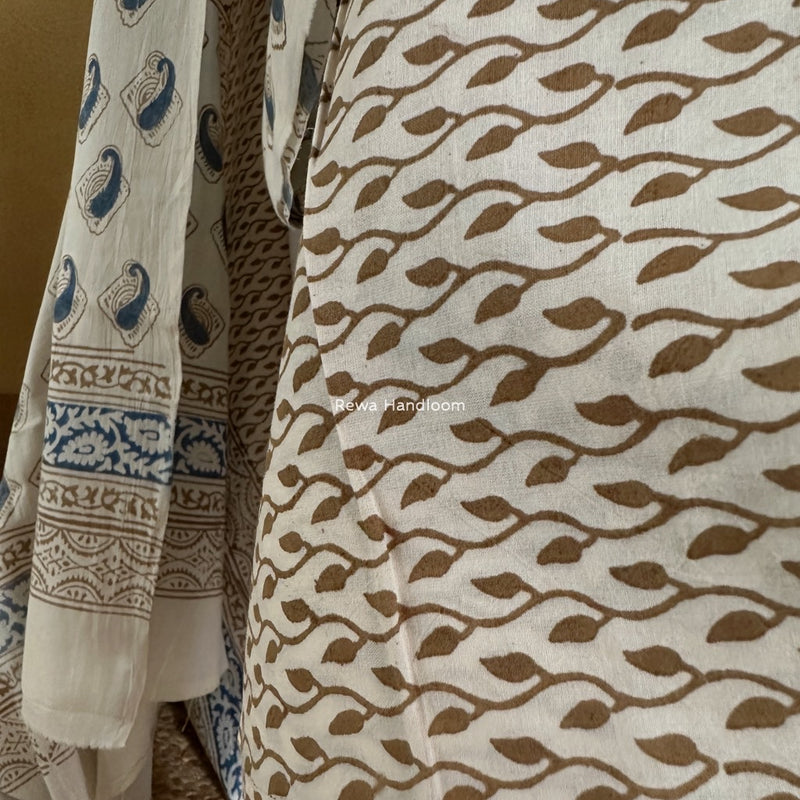 Indigo Bagh Print Suit