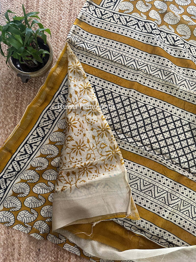 Chanderi Silk Printed Saree