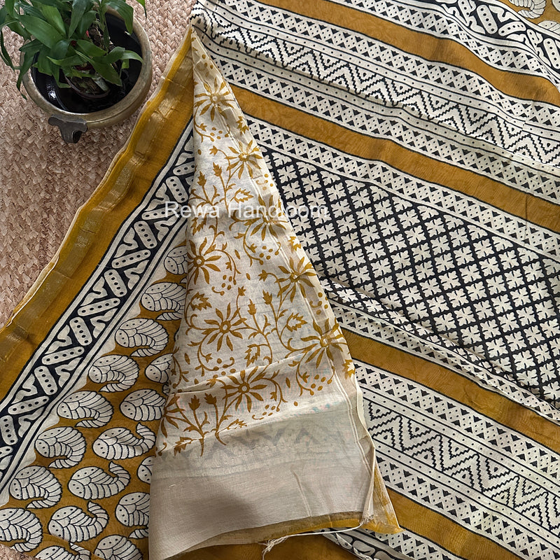  Chanderi Silk Printed Saree