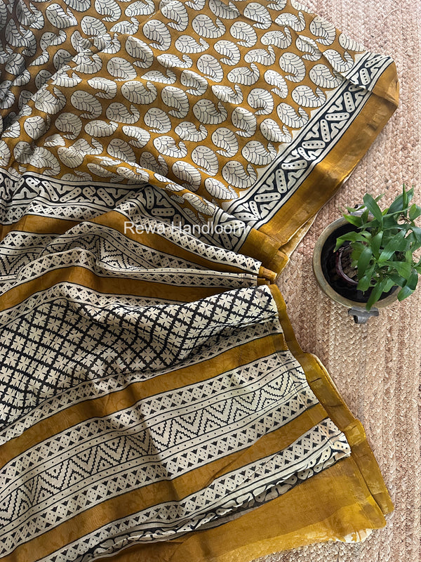  Chanderi Silk Printed Saree