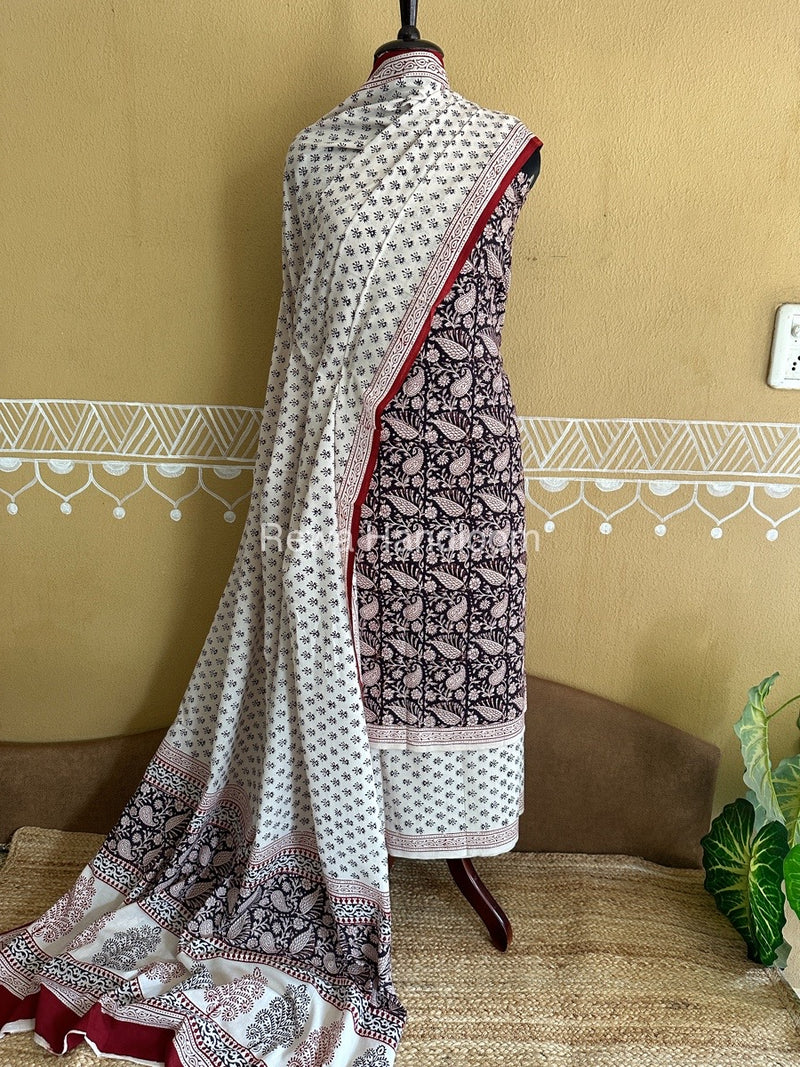  Bagh Print Cotton Suit