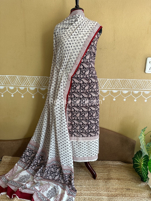  Bagh Print Cotton Suit
