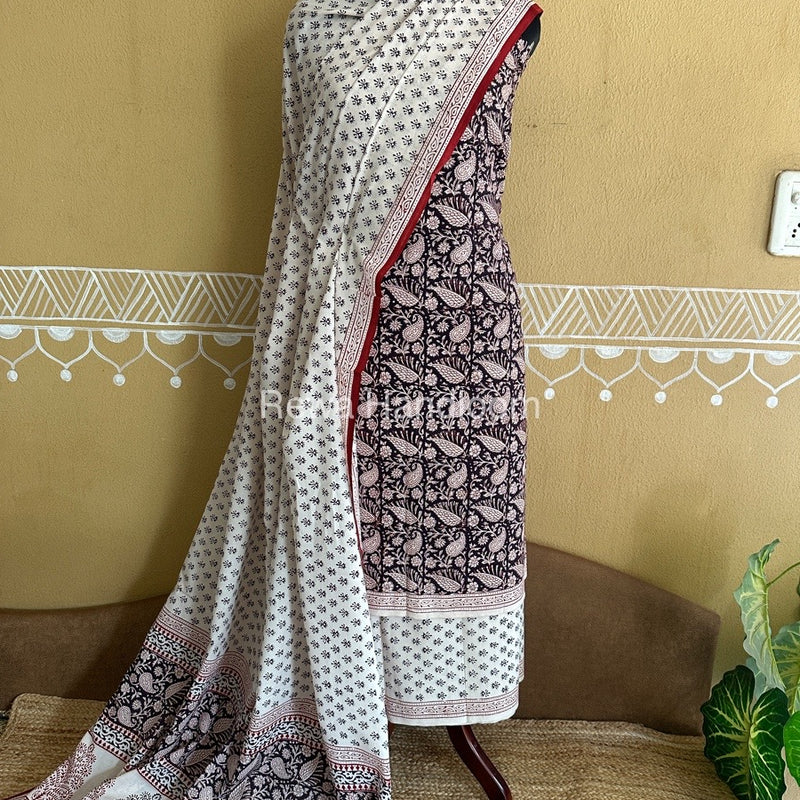  Bagh Print Cotton Suit