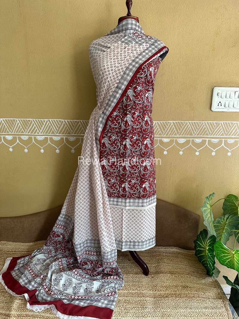  Bagh Print Cotton Suit