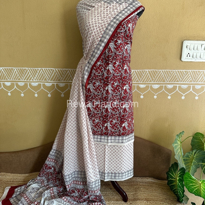  Bagh Print Cotton Suit