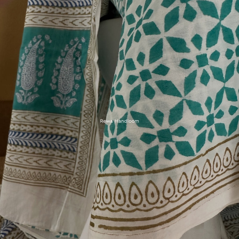 Indigo Bagh Print Suit