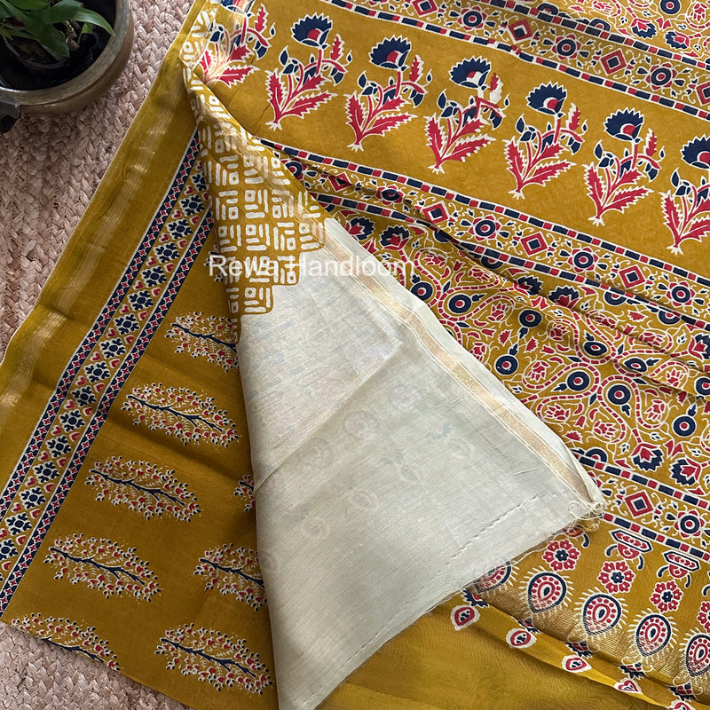  Chanderi Silk Printed Saree