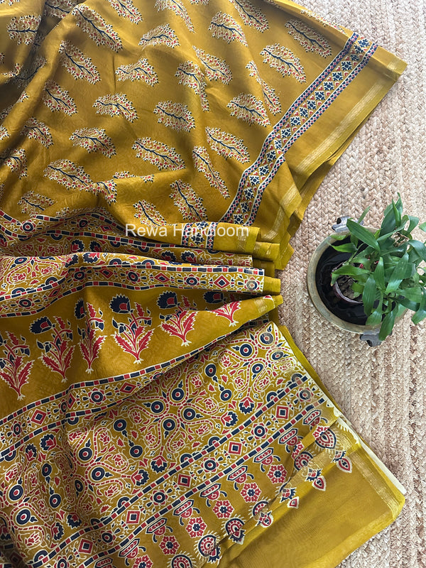  Chanderi Silk Printed Saree